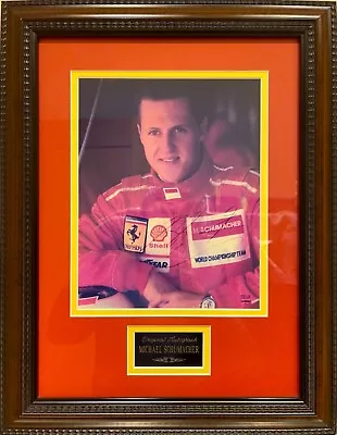 Michael Schumacher Former F1 Champ Ferrari 100% Hand Signed Photo 18' X 14' COA • $310.03