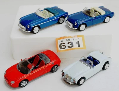 £14 • Buy #631 Cararama MGB X 2, MGA X 1, MGF X 1 1/43 No Boxes