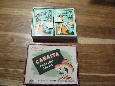 Vintage Canasta With Cards & Instructions  Lovely Original Condition  • £15