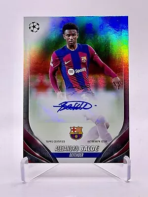 2023-2024 Topps UEFA Club Competition UCL Alejandro Balde Barcelona Auto • $0.99