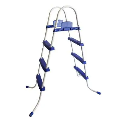 $64.38 • Buy Bestway 52 Inch Steel Above Ground Swimming Pool Ladder No-Slip Steps (Used)
