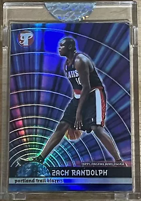 ZACH RANDOLPH Grizzlies 2001-02 Topps Pristine REFRACTOR Encased Rookie RC /250 • $1.99