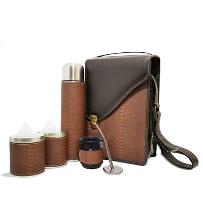 837V New Set Yerba Mate Kit: Containers Gourd(Cup) Bombilla(Straw) Thermos Bag • $74.90