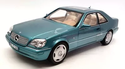Norev 1/18 Scale Diecast 183448- 1997 Mercedes Benz CL600 Coupe - Met Blue • $155.41