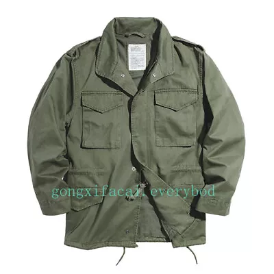  M65 Field Jacket Military Jacket Men's Pockets Vintage Casual Work Coat Green • $63.10