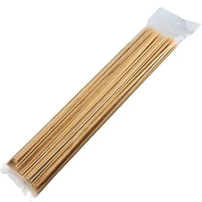 £3.49 • Buy Wooden Bamboo Skewers Thick Long Wooden Roasting Sticks 12 Inches Pack Of 100