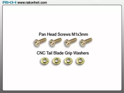 £4.25 • Buy Rakonheli CNC Tail Blade Grip Washer Set - Blade 130X