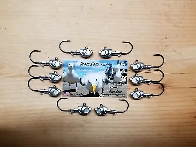 10 PK! HERRING HEAD JIGS 1/4oz 1/0 VMC 7161BN HOOKS SWIMBAIT HEAD JIG HEAD • $13.99