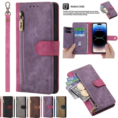 $18.98 • Buy For OPPO A15 A16 A17 A57 A76 A77 A78 Strap Flip Leather Wallet Card Case Cover