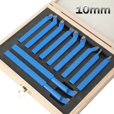 11pcs Carbide Tip Tipped Cutter Turning Bit Tool Cutting Set Metal Lathe Tooling • $30.93