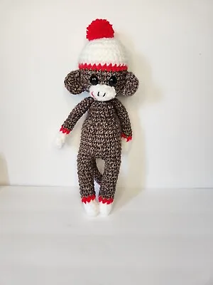 £10.75 • Buy Handmade Crocheted Sock Monkey 
