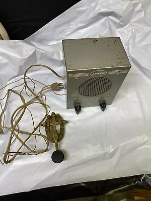 Vintage 1950's Ameco Code Practice Oscillator And Key     Tubes Light Up • $34.99
