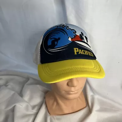 Pacifico Beer Cerveza Surfing Snap Back Mesh Souvenir Trucker Hat • $25