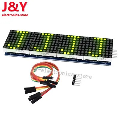 MAX7219 Microcontroller 4 In 1 Display LED Dot Matrix Module 4 Colors +5P Line • $5.63