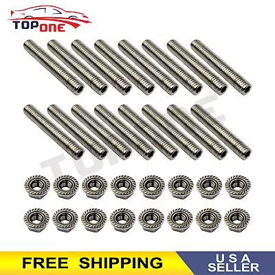 $9.99 • Buy New Exhaust Manifold Hardware Kit Fit Ford 4.6 & 5.4 Liter V8 16 Studs + 16 Nuts