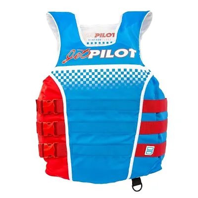 JETPILOT Nylon Vintage Side Entry Life Vest PFD Red SM/MD WJP-21212-SD-RD • $126.27