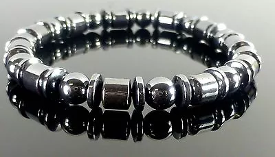 Magnetic Hematite Bracelet 6mm High Power Drum • £9.12