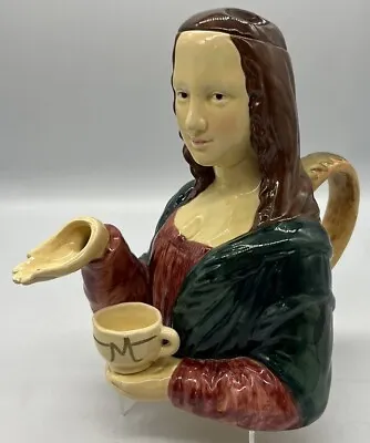 Vintage - Mona Lisa - Teapot Figurine - Vandor Petzan Design - 1992 - Sri Lanka • $24.95