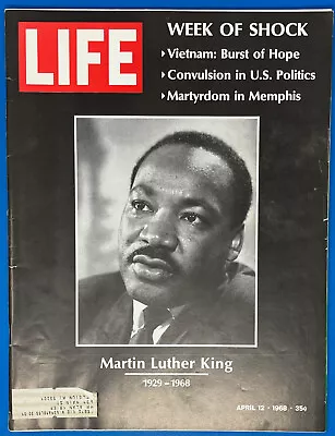 LIFE Magazine April 12 1968 Martin Luther King MLK Shock • $35