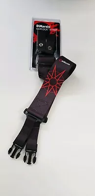 $29.99 • Buy Dimarzio Jim Root Slipknot Cliplock Guitar Strap Black 2   Wide Dd2248
