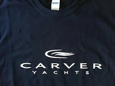 Carver Yachts Printed Long SleeveT-Shirt 6 Oz.100% Cotton  Boat • $18.99
