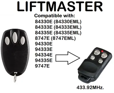 Chamberlain Liftmaster Motorlift D66793 Replacement Remote Control New • £9.95