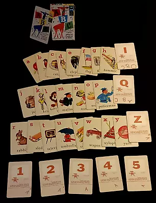 1950s VIntage ABC Children's Educational Cards Spelling & Counting Flashcards  • $19.99