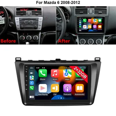 9'' Android 11.0 Car Radio Stereo GPS Navi CarPlay Player For Mazda 6 2008-2012 • $236.51
