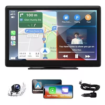 9 Inch Wireless Car Stereo With Carplay & Android AutoCar Play Q9-BK • $146.82