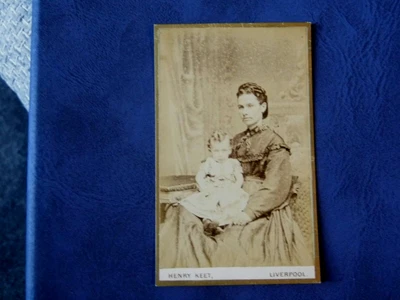 £2.50 • Buy LIVERPOOL MOTHER & CHILD. FASHION CARTE DE VISITE By HENRY KEET.  C.1870s.