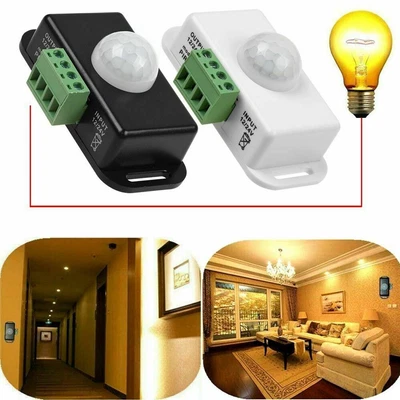 £7.72 • Buy Sensor Switch DC 12V/24V Light Strip Motion Sensor PIR LED Adjustable Delay Time