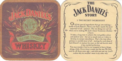 $4.99 • Buy Jack Daniels - The Jack Daniels Story No 3 Square Coaster Beermat 111mm X 111mm
