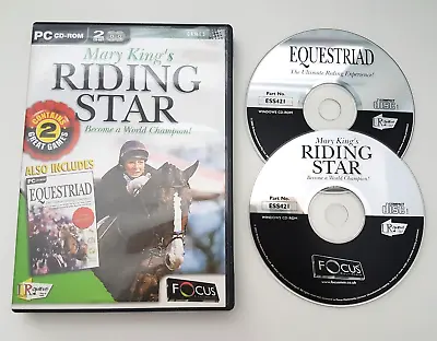 Mary King's Riding Star + Equestriad - 2 Game Double Pack Set - Horse - PC CD • £14.95