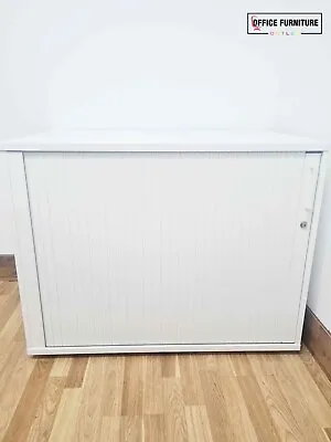 *DELIVERY AVAILABLE* Low Level Single-Door Tambour Cabinet Office Storage Unit • £140
