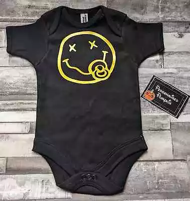 £6 • Buy Baby Vest Suit. Black. New. Handmade. Rocker. Goth. Metal. Grunge