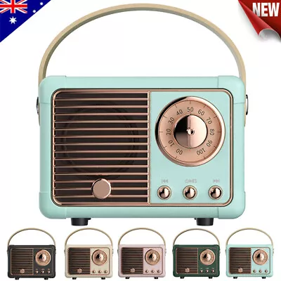 Retro Bluetooth Speaker Cute Old Fashion Style Small Wireless Bluetooth Speaker • $21.65