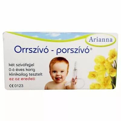 ARIANNA Baby Vac Vacuum Nasal Aspirator Nose Cleaner Orrszivo Porszivo • £14.95