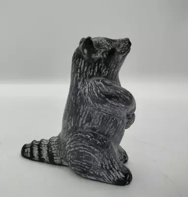 Vintage Wolf Original Stone Composite Raccoon Figurine Signed  3  Tall • $9.99