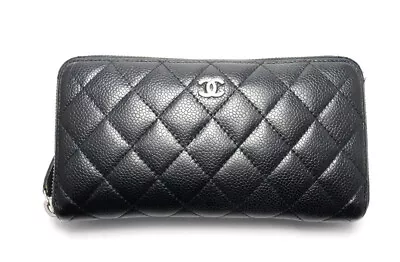 Chanel Caviar Matelass? Zip Wallet 0404te704717 • £260.34