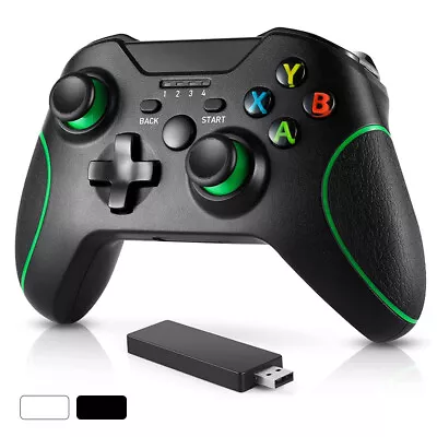 Wireless Controller For Xbox One S/X & Xbox 360 Gamepad Joystick White/Black • $5.99