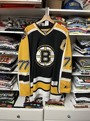 VTG STARTER NHL Boston Bruins #77 RAY BOURQUE Jersey SIZE XX LARGE • $199.99