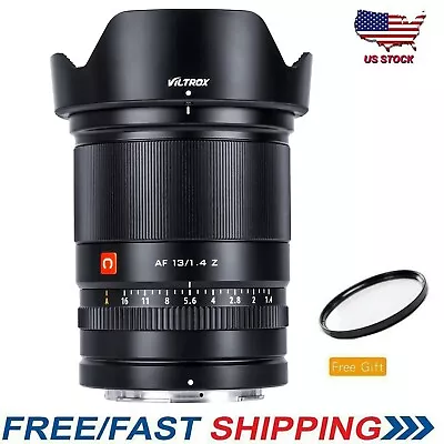 VILTROX 13mm F1.4  Nikon Z Mount Lens Wide Angle Autofocus APS-C For Z6 Z7II Z50 • $379