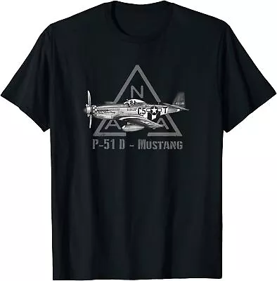 NEW LIMITED North Americans P-51 Mustang Military Fighter Planes WW2 Tee S-3XL • $22.99