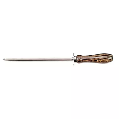 Tramontina 29cm Brown Polywood Steel Knife Sharpener Rod Stick Kitchen Tool • $39.95