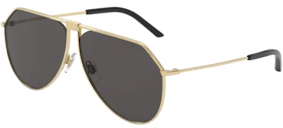 $316.80 • Buy Dolce & Gabbana SLIM DG 2248 Gold/Grey 62/11/145 Men Sunglasses