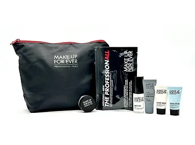 Make Up For Ever Mascara Powder Mist Primer Eye Gel Remover Bag 7-Pc Travel Set • $27.99