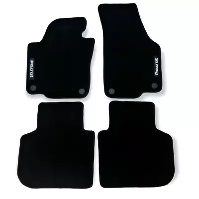 Car Floor Mats Velour For VW Passat SE Waterproof Black Carpet Auto Liners New • $48.84