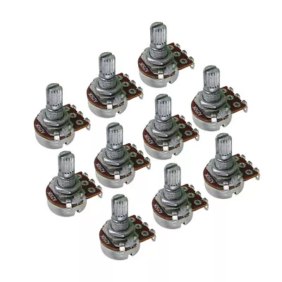 FLEOR 10 X Mini Potentiometers Tone Volume Short Split Shaft Pots A B 250 500 • $10.51