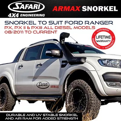 Safari Snorkel Fits Ford Ranger PX PXII PXIII All Diesel Models 08/2011-On Armax • $619.99