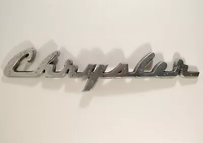 Vtg 1940's - 1950's OEM CHRYSLER Front Hood Grille Emblem Badge Original 10.75  • $21.95